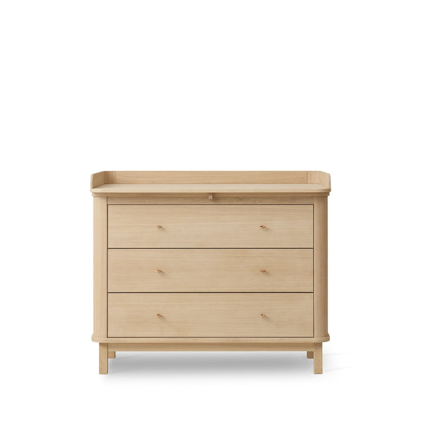 Oliver Furniture Wood Kommode 3 Schubladen Eiche + Wickelplatte groß