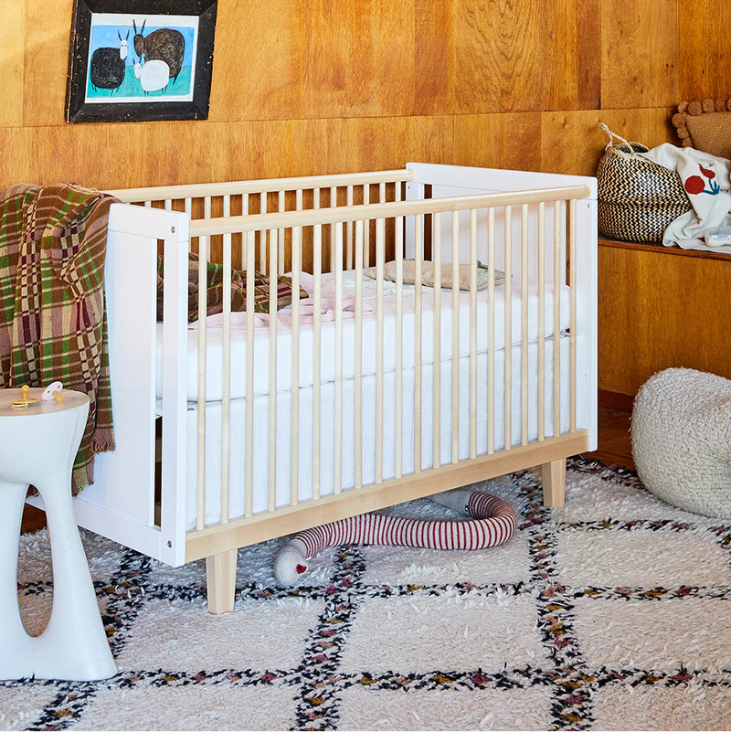 Oeuf Cot Rhea Walnut White 70x140 cm