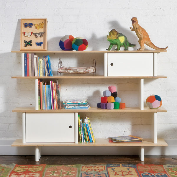 Oeuf Regal Mini Library in birch white